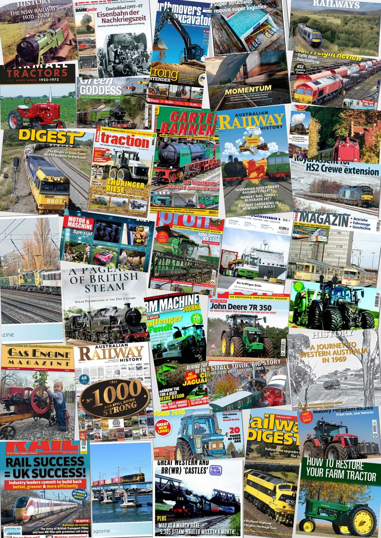 Trein / Tractor / Nostalgie etc. boekjes/bladen