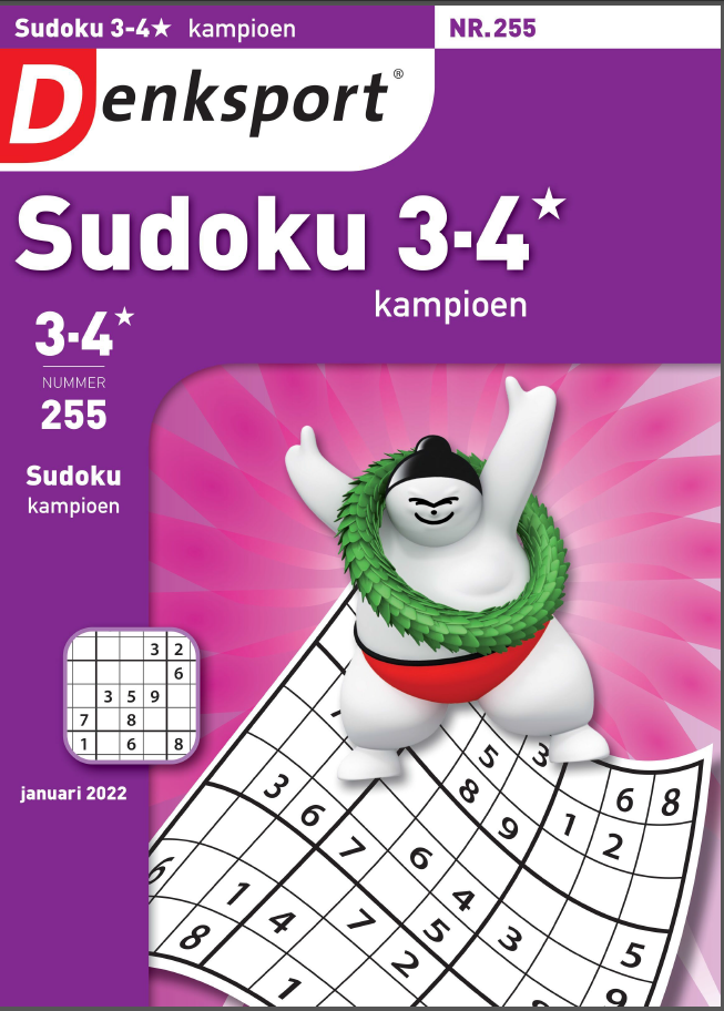 Denksport Sudoku 3-4 kampioen - 13 januari 2022