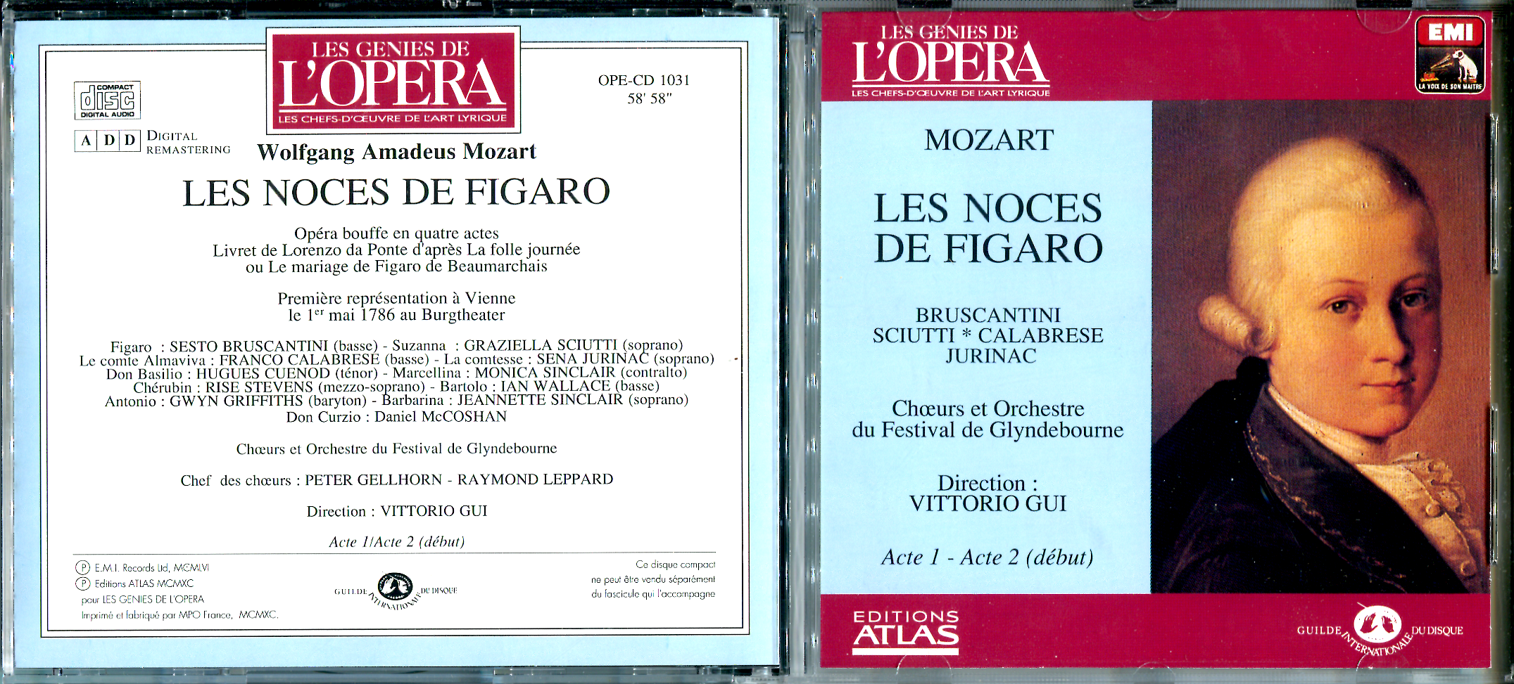 Mozart - Les Noces de Figaro - 3cd