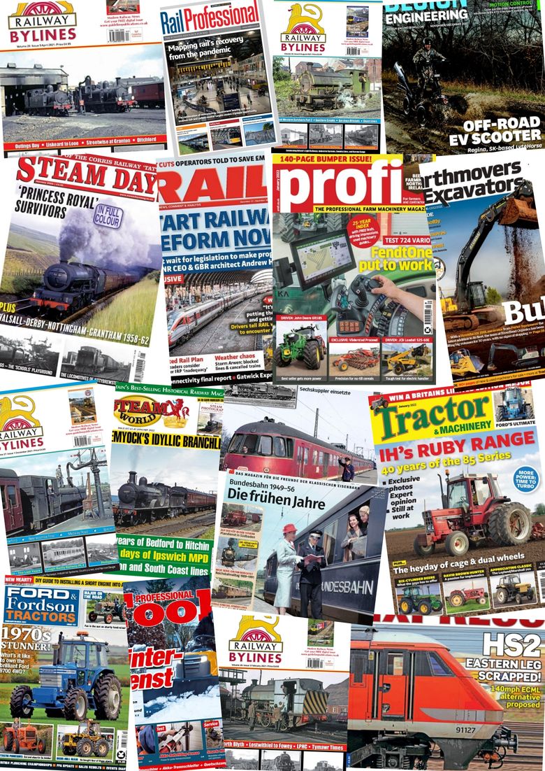 Trein Tractor Mechanisch Nostalgie etc boekjes tijdschriften