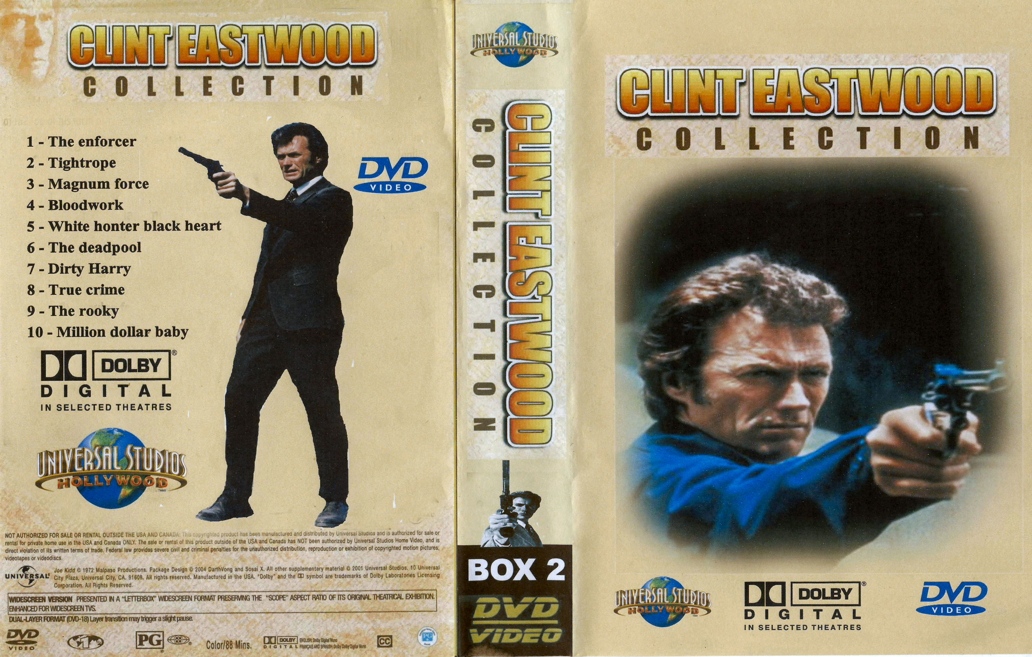 Clint Eastwood Collectie Box 2 DvD 5 van 10