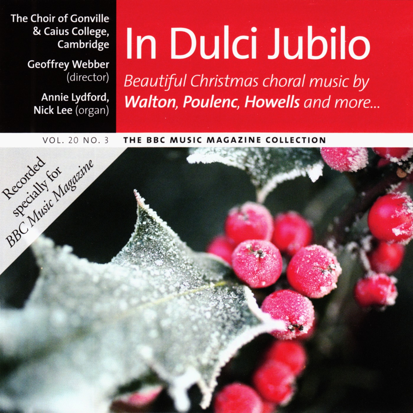 In dulci jubilo Beautiful Christmas choral music by Walton Poulenc Howells and more