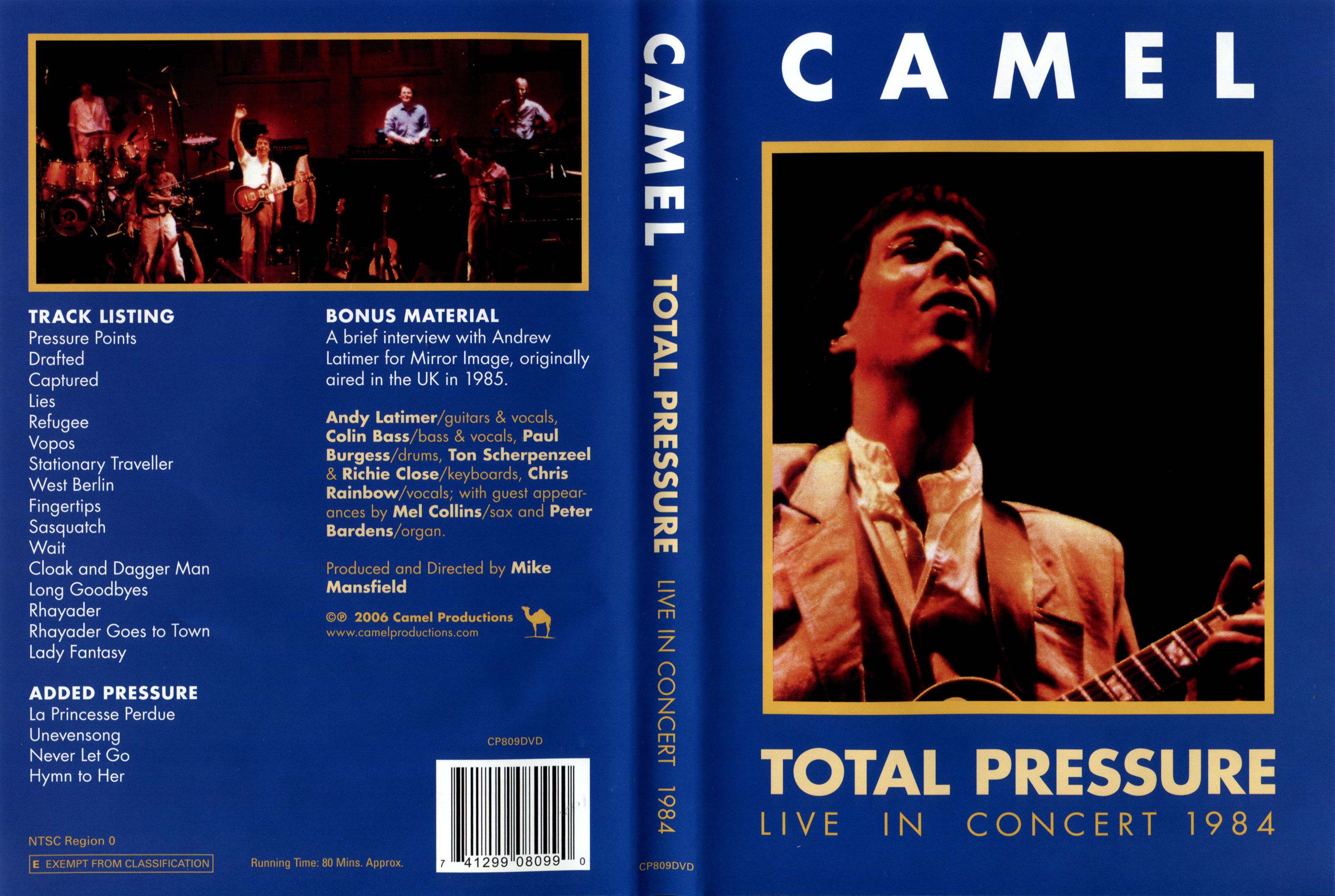 Camel - Total Pressure 1984 Audio only