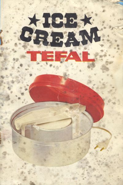 Tefal - Icecream handleiding recepten boekje uit 1974