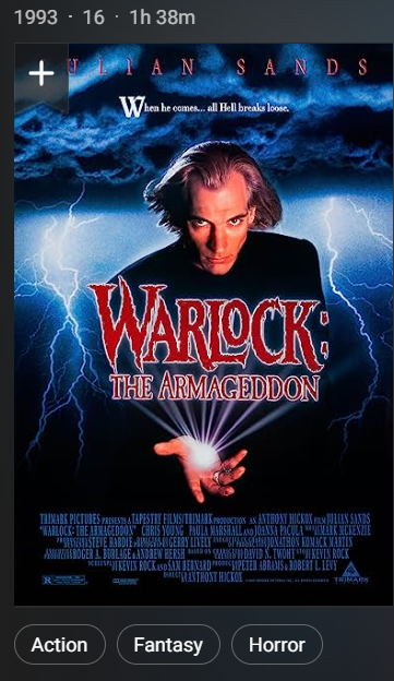 Warlock The Armageddon 1993 720p BluRay x264 NLSubs