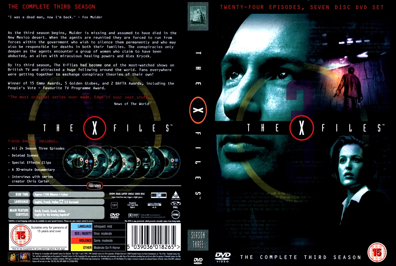 The X-Files seizoen 3 DVD9 verzie