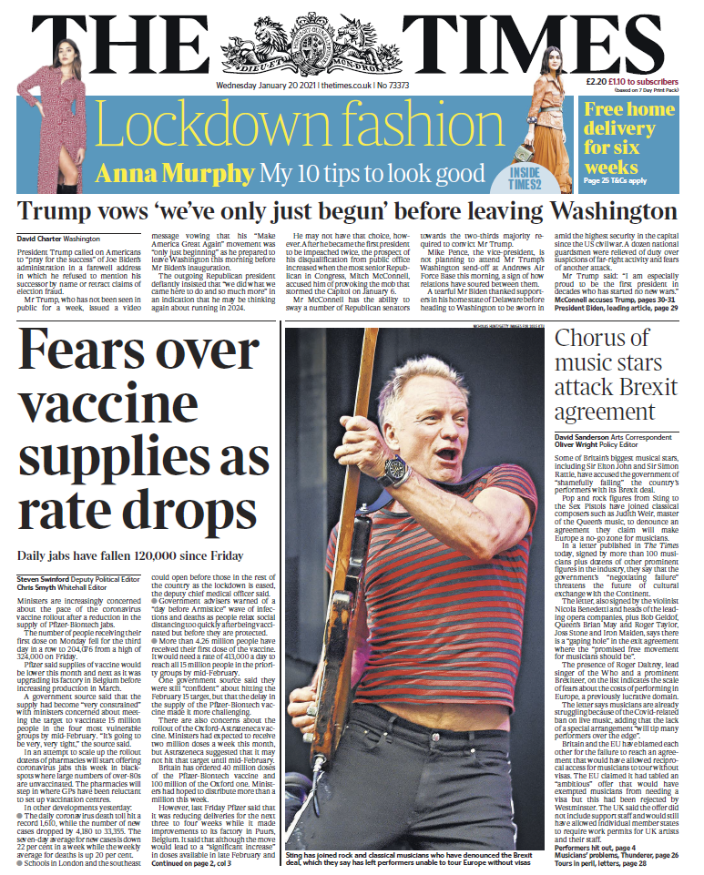 The Times - No. 73,373 [20 Jan 2021]