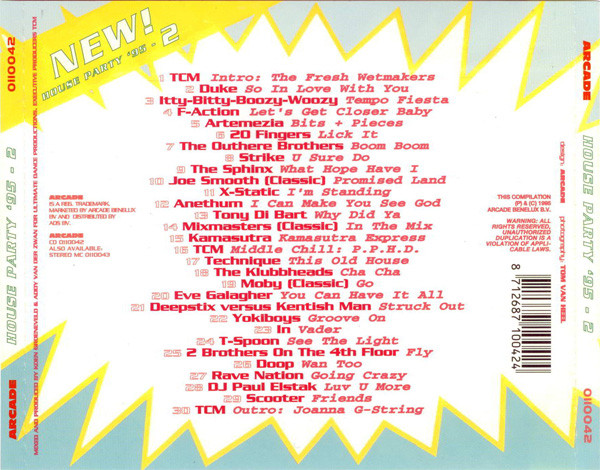 House Party '95 - 2 - The Wet Freshmakermixx! (1995) wav+mp3