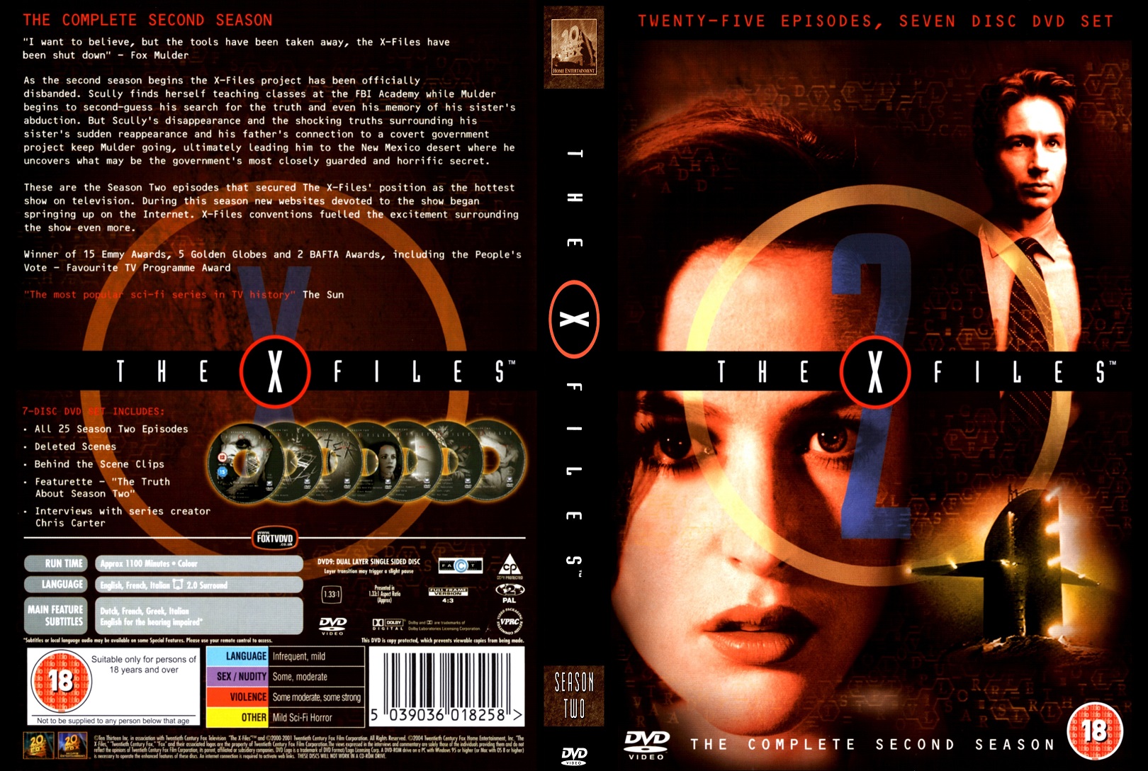 The X-Files seizoen 2 DVD9 verzie