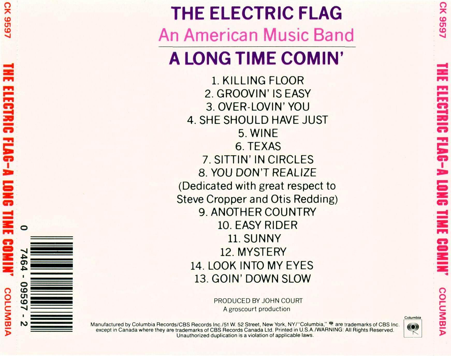 The Electric Flag - A Long Time Comin' - 1968