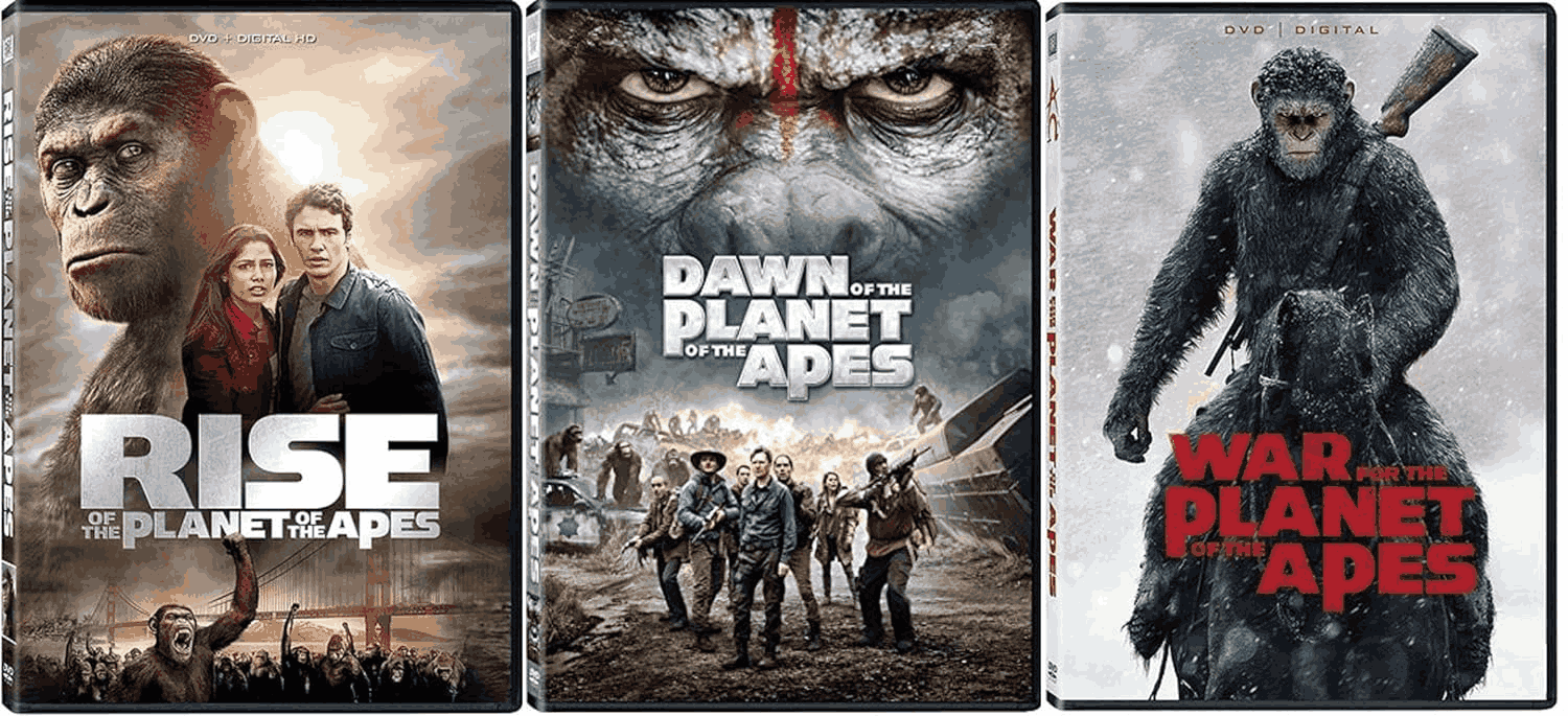 Planet of the Apes alle delen vanaf 2011-2017 (trilogy) 1080P DD5.1 NL Subs