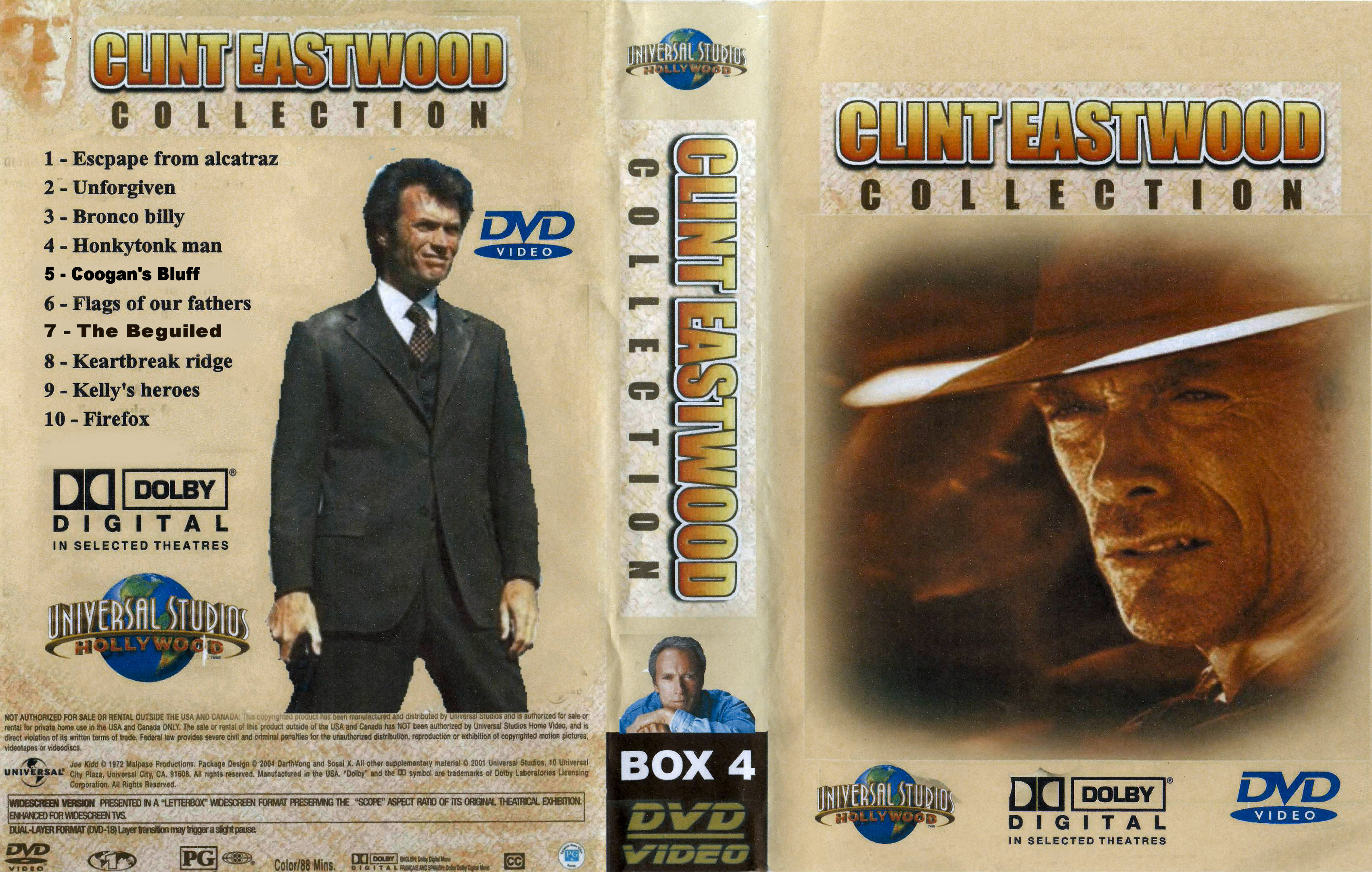 Clint Eastwood Collectie Box 4 DvD 10 Van 10