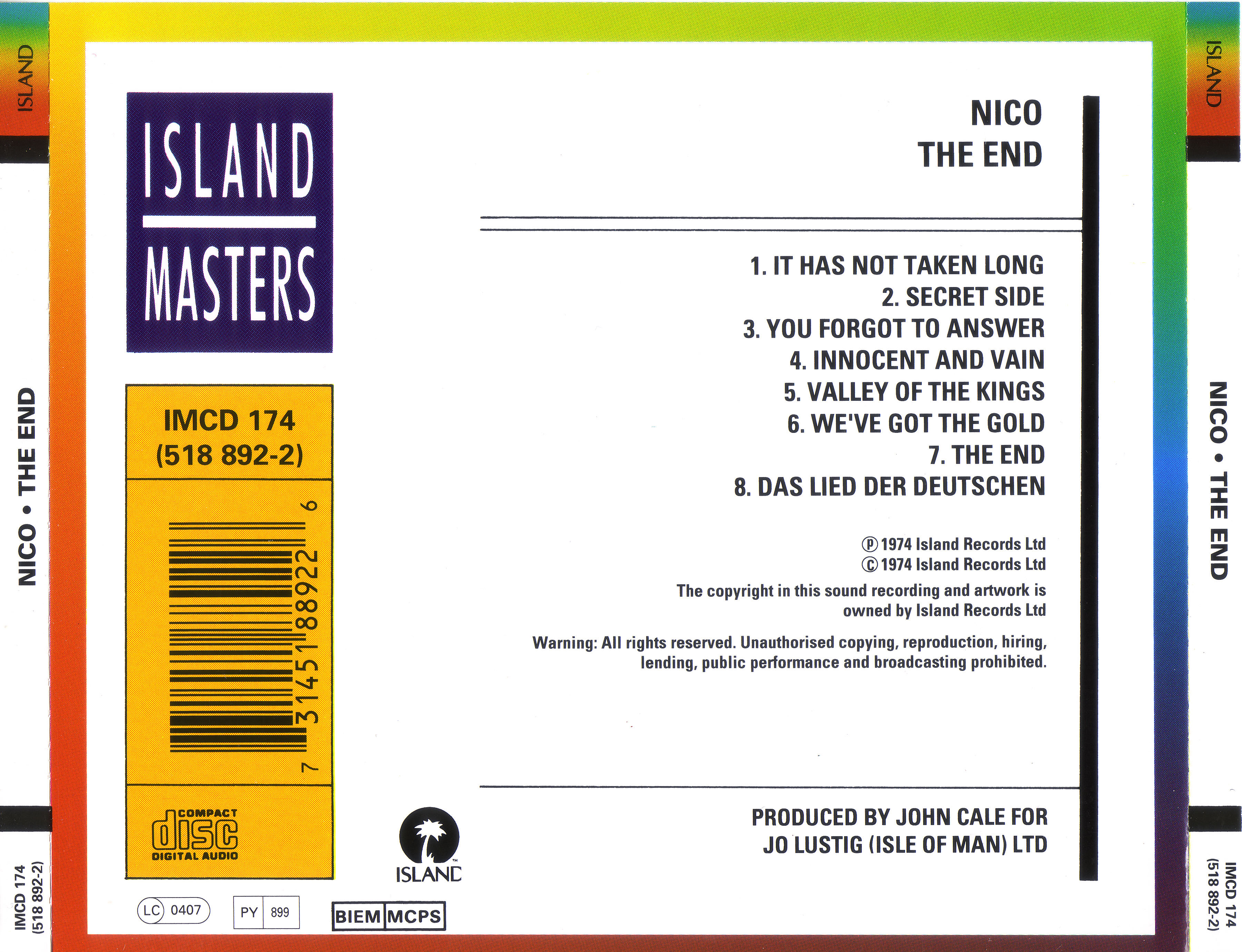 Nico - The End (1974)