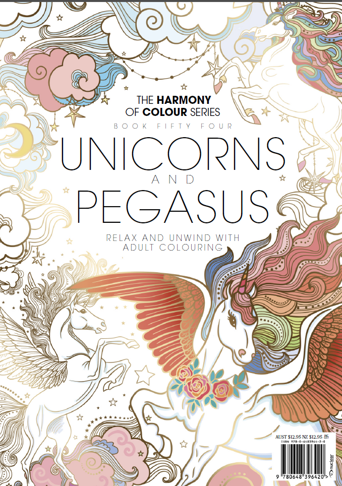 The Harmony Of Colour Series Book 54 Unicorns And Pegasus