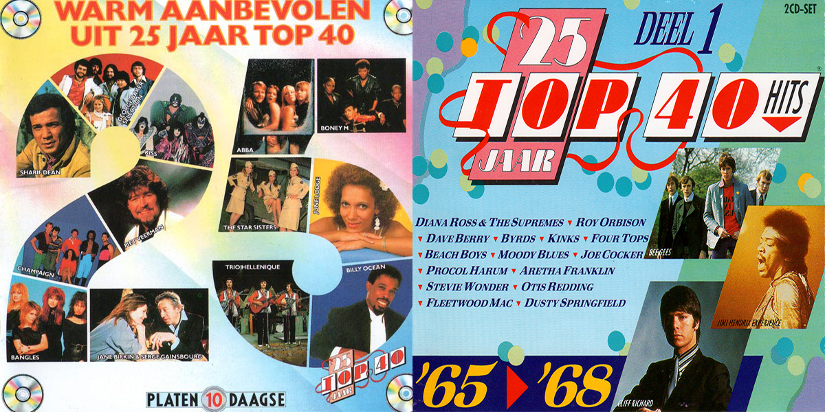 25 Jaar Top 40 Deel 1 ('65-'68) (2Cd)[1989] + 25 Jaar Top 40 (Warm Aanbevolen) (1Cd)[1989]