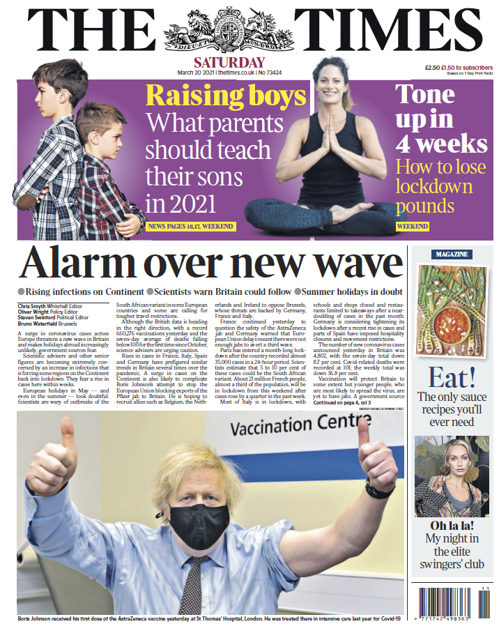 The Times - No. 73,424 [20 Mar 2021]