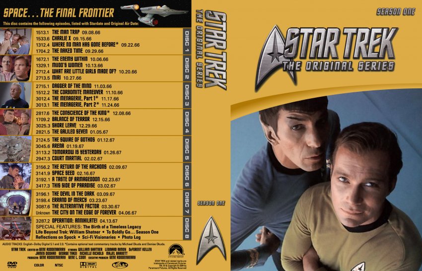 REPOST Star Trek The Orginal Series Seizoen 1 DvD 1