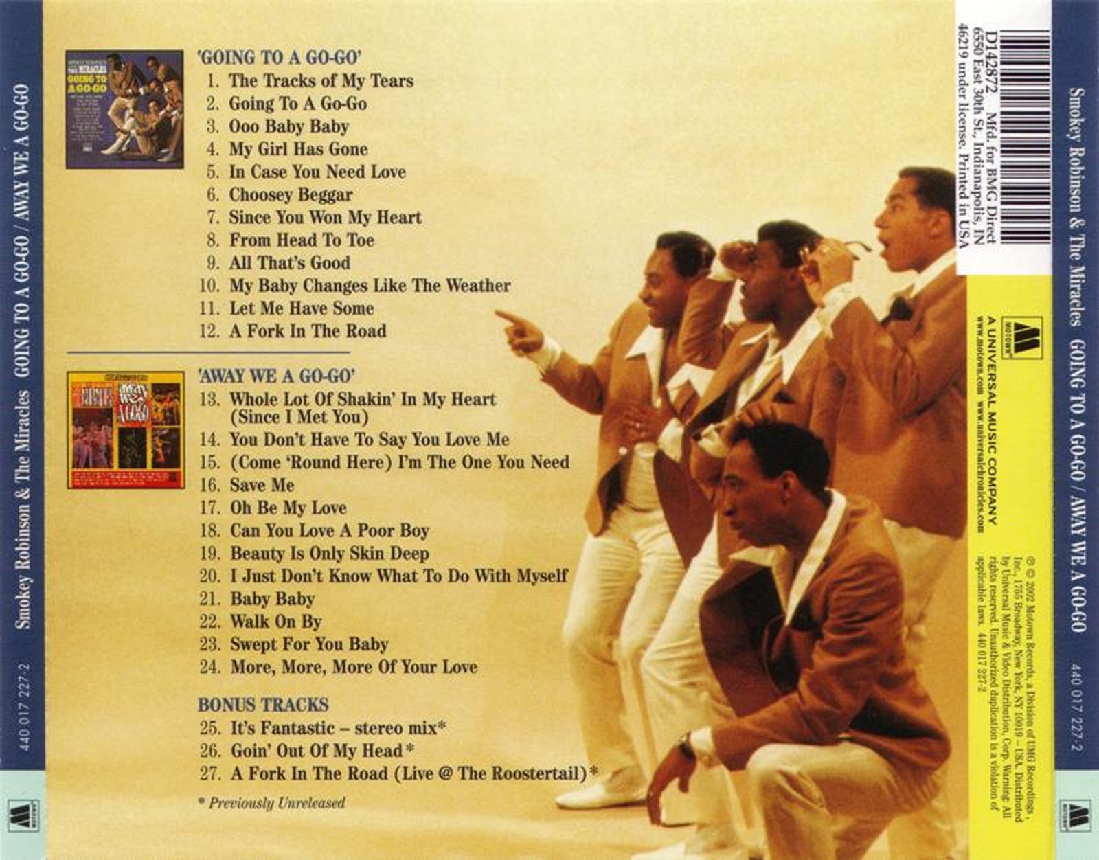 Smokey Robinson & The Miracles - Going To A Go-Go (1964) Away We A-Go-Go (1965) .