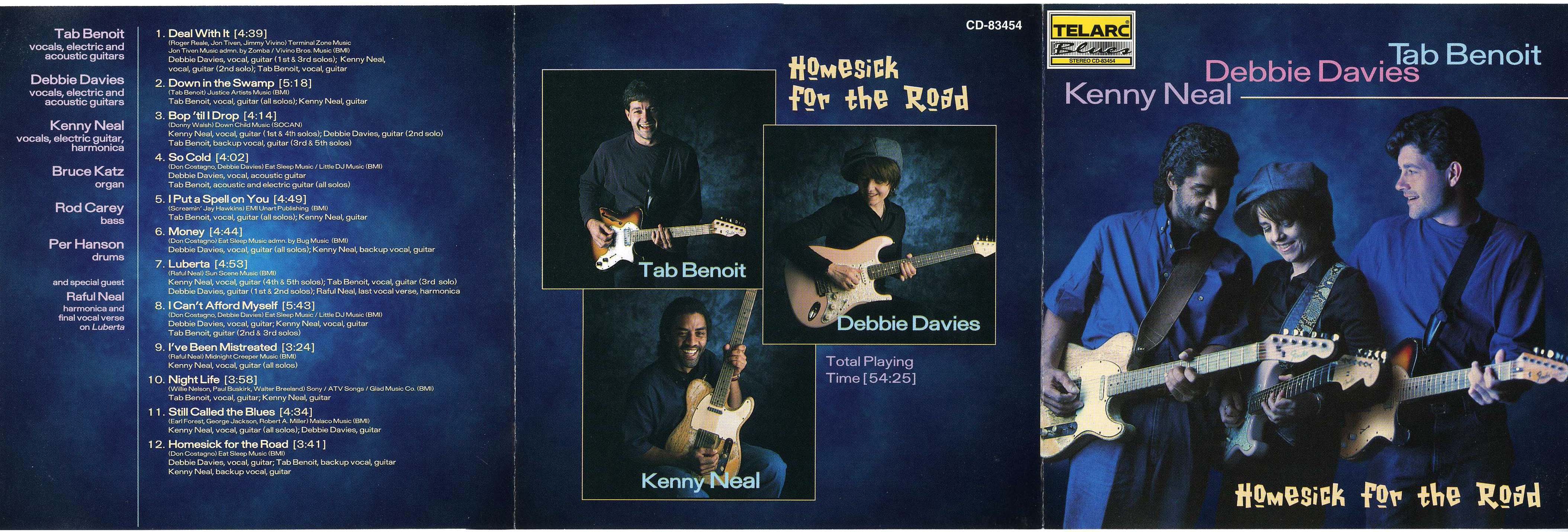 Tab Benoit, Debbie Davies, Kenny Neal Homesick for the Road 1999