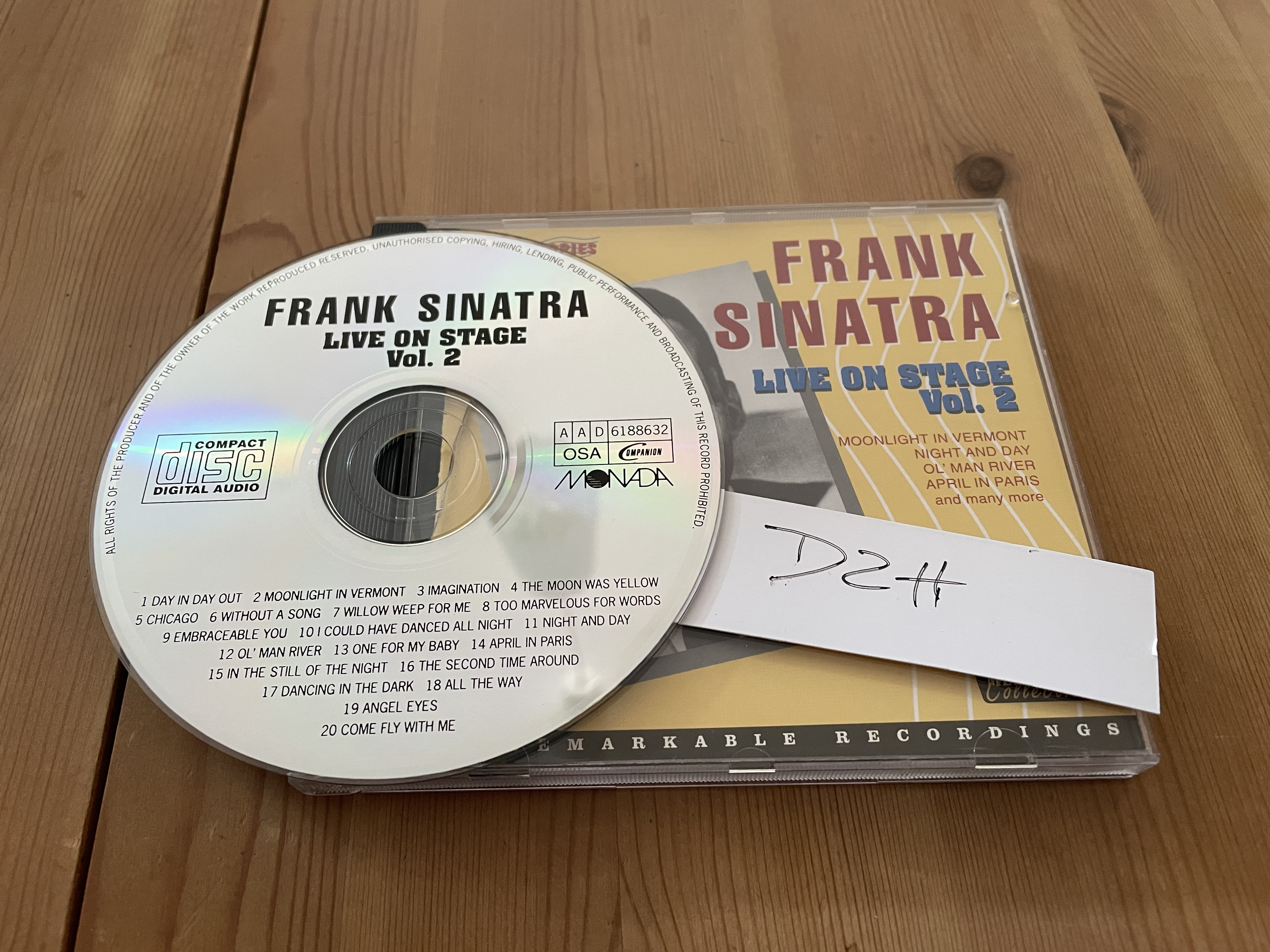 Frank Sinatra-Live On Stage Vol.2-CD-2003-D2H