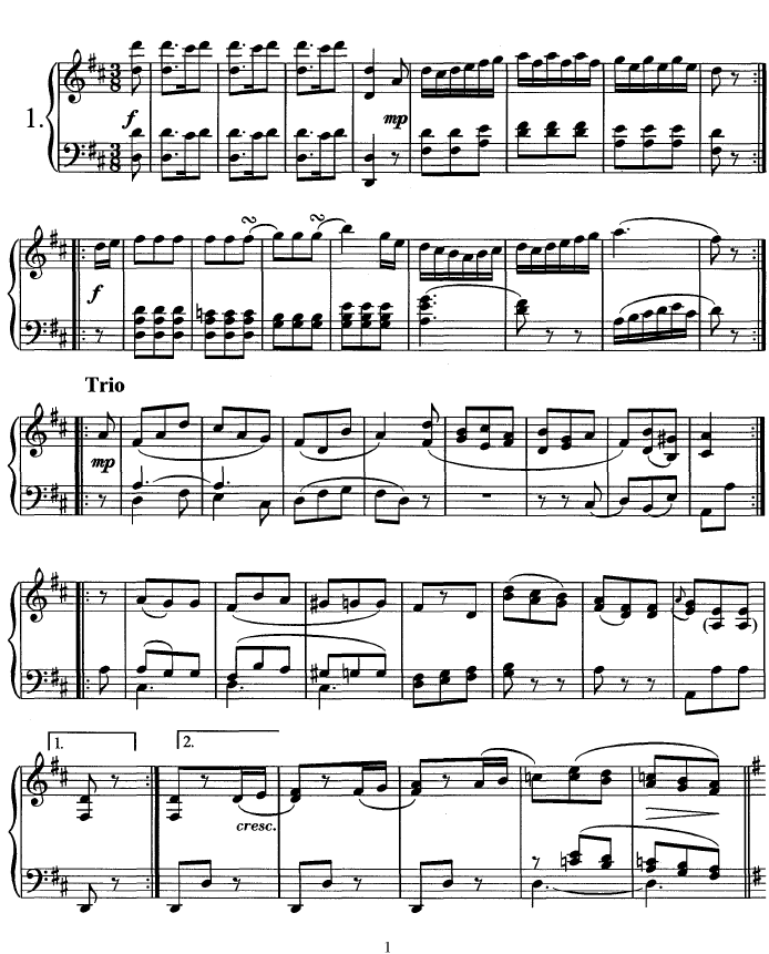 Sheet Music - Mozart - Works for Piano