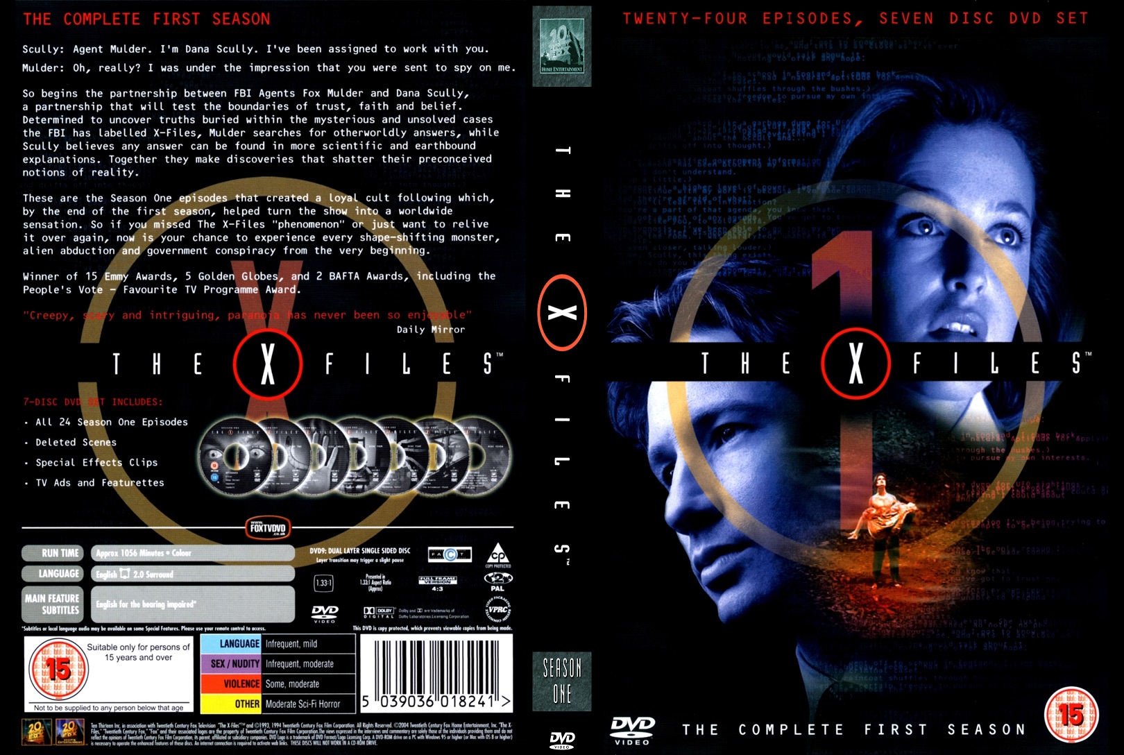 The X-Files seizoen 1 DVD9 verzie