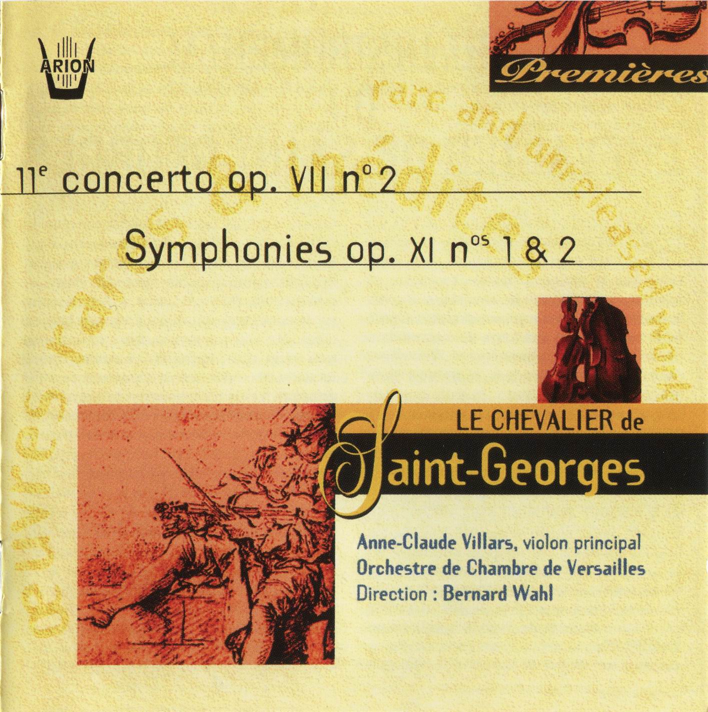 Chevalier de Saint-Georges (1739-1799) – Violin Concerto & 2 Symphonies