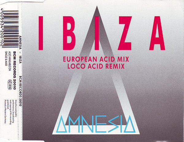 Amnesia - Ibiza (1988) [CDM]