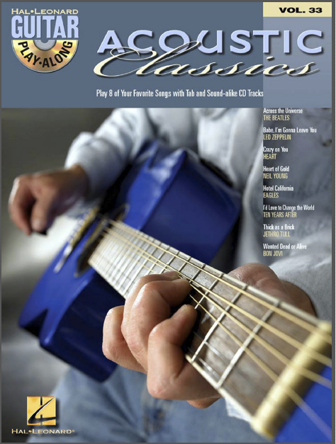 Bladmuziek- songbook Acoustic Classics -Guitar Play-Along- PDF+MP3