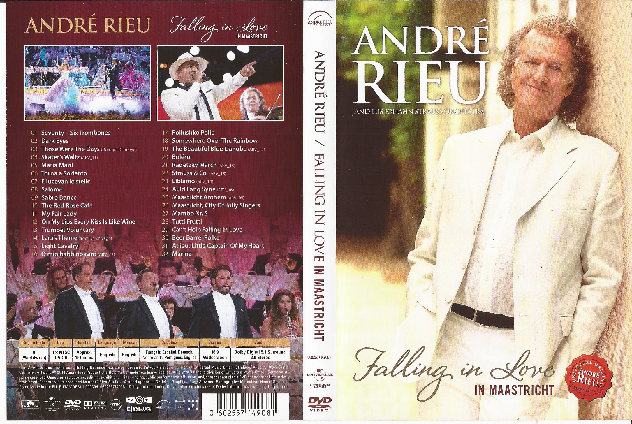 Andre Rieu-Falling in Love – Live in Maastricht (2016) (REPOST)