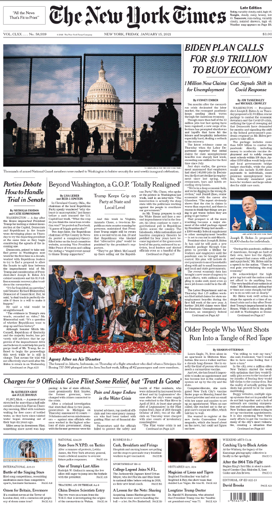 The New York Times - No. 58,939 [15 Jan 2021]