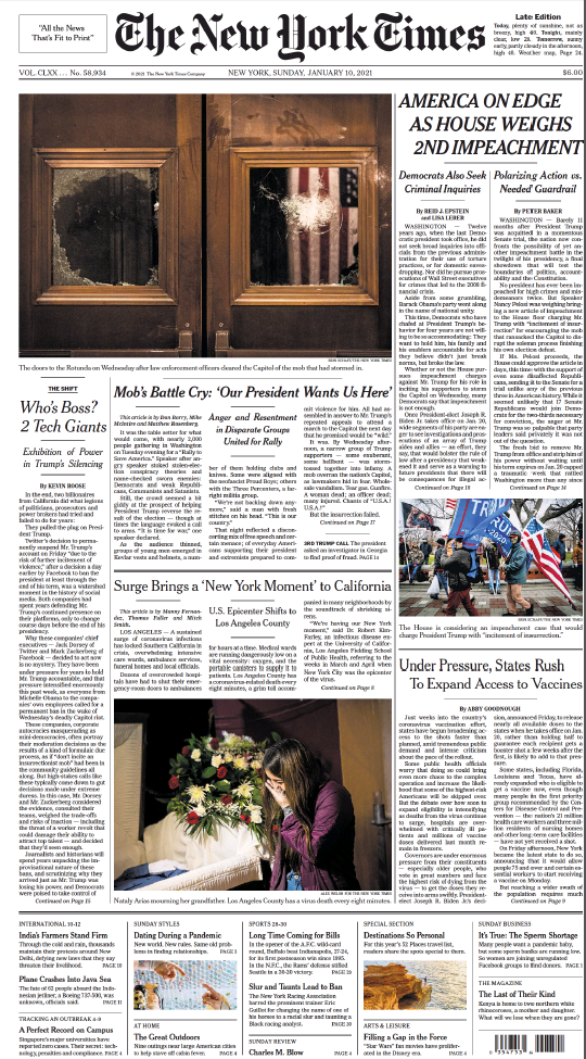 The New York Times - No. 58,934 [10 Jan 2021]