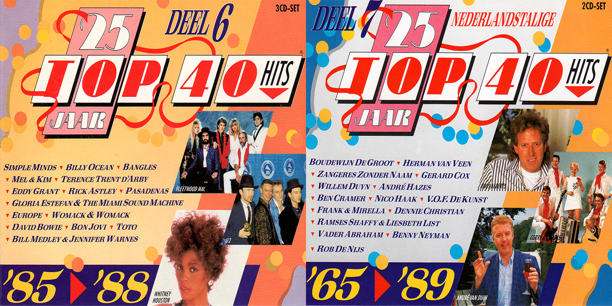 25 Jaar Top 40 Deel 6 ('85-'88) (3Cd)[1989] + 25 Jaar Top 40 Deel 7 ('65-'89) (2Cd)[1989]