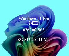Windows 11 24H2 26100.863 zonder TPM