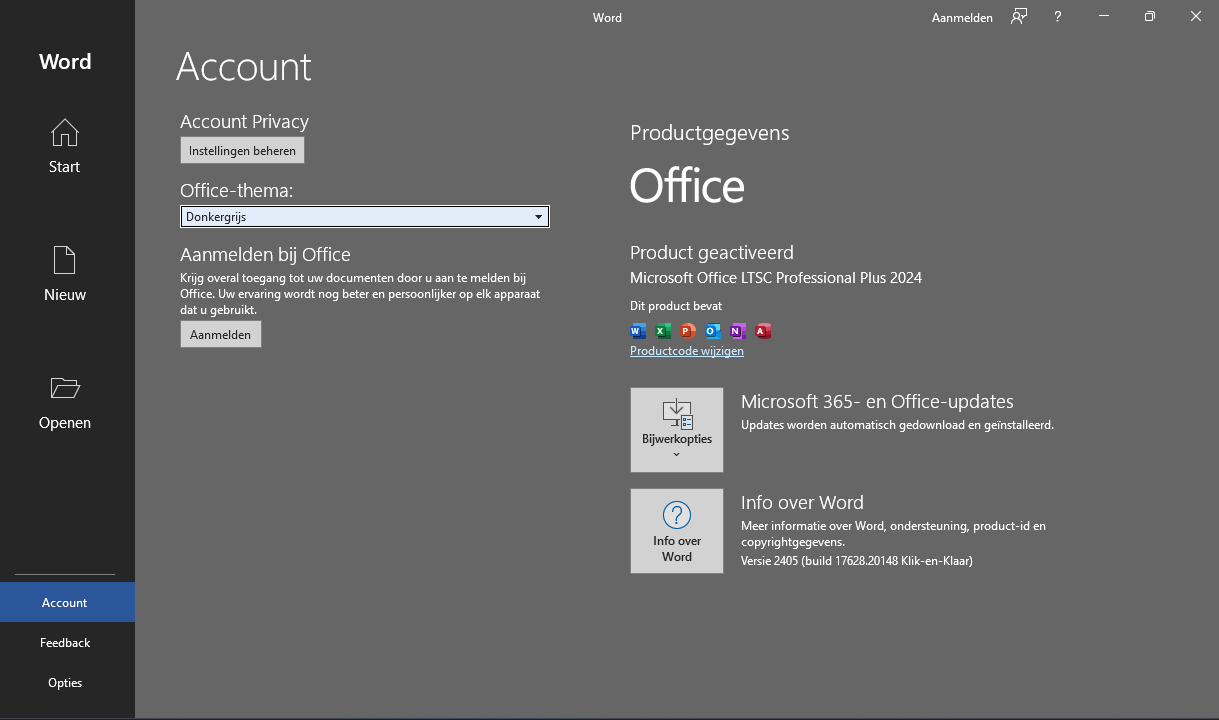 Microsoft Office 2024 Version 2407 Build 17803.20002 NL