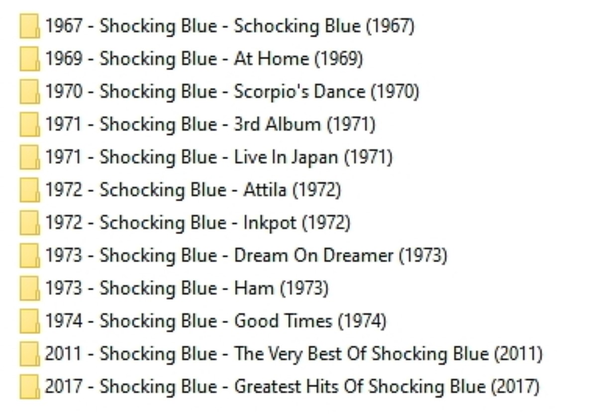 Shocking Blue - Album Collectie 1967 - 2017