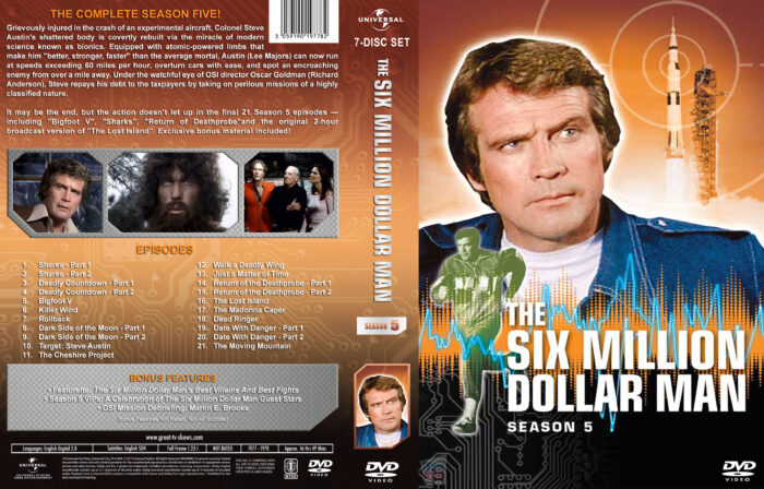 The Six MillionDollar Man S05 Afl 12- 13 Bluray