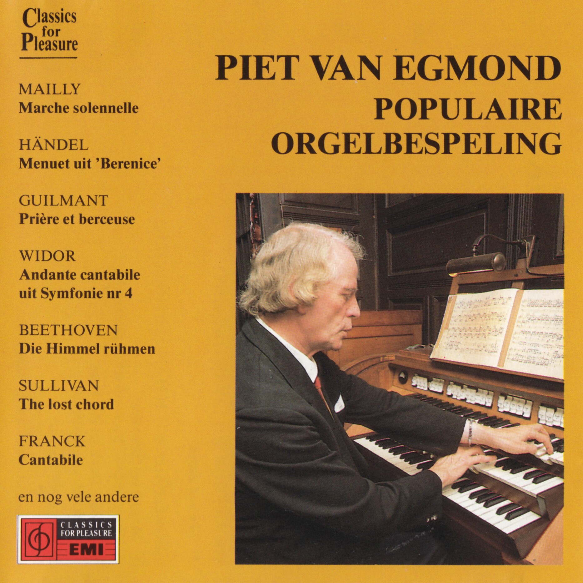 Piet van Egmond - Populaire Orgelbespeling op diverse orgels