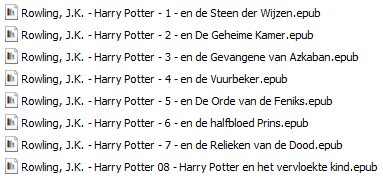 J.K. Rowling - Harry Potter (8 Boeken)