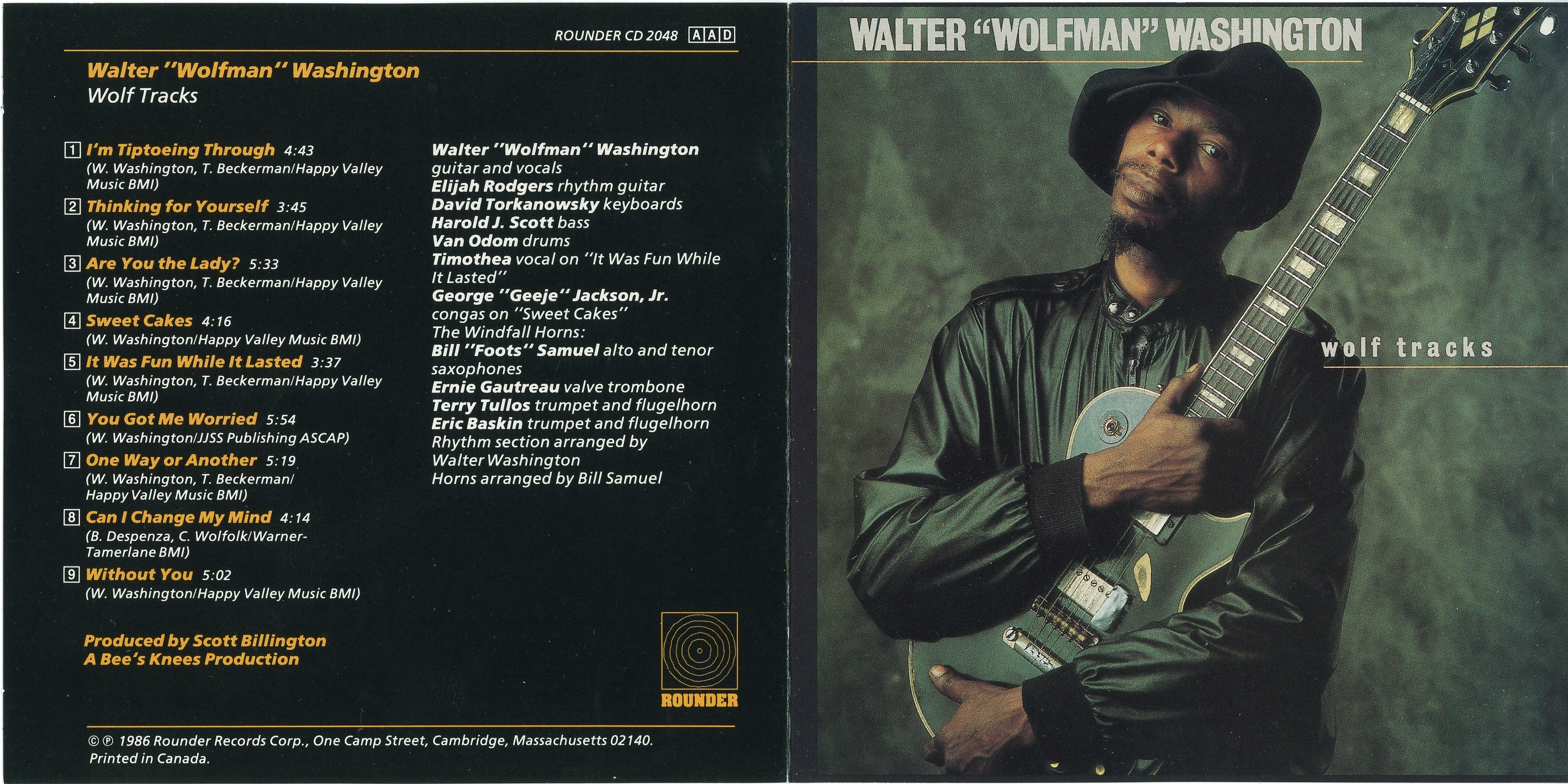 Walter ''Wolfman'' Washington - 1986 - Wolf Tracks