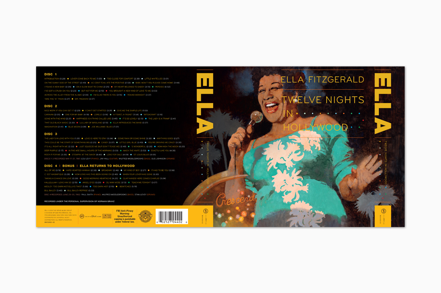 Ella Fitzgerald - Twelve Nights In Hollywood (4-CD-Box)(1961-2009)