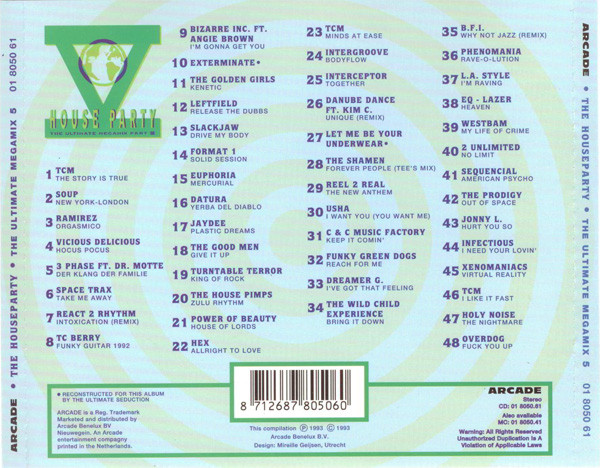 House Party V - The Ultimate Megamix (1993) wav+mp3