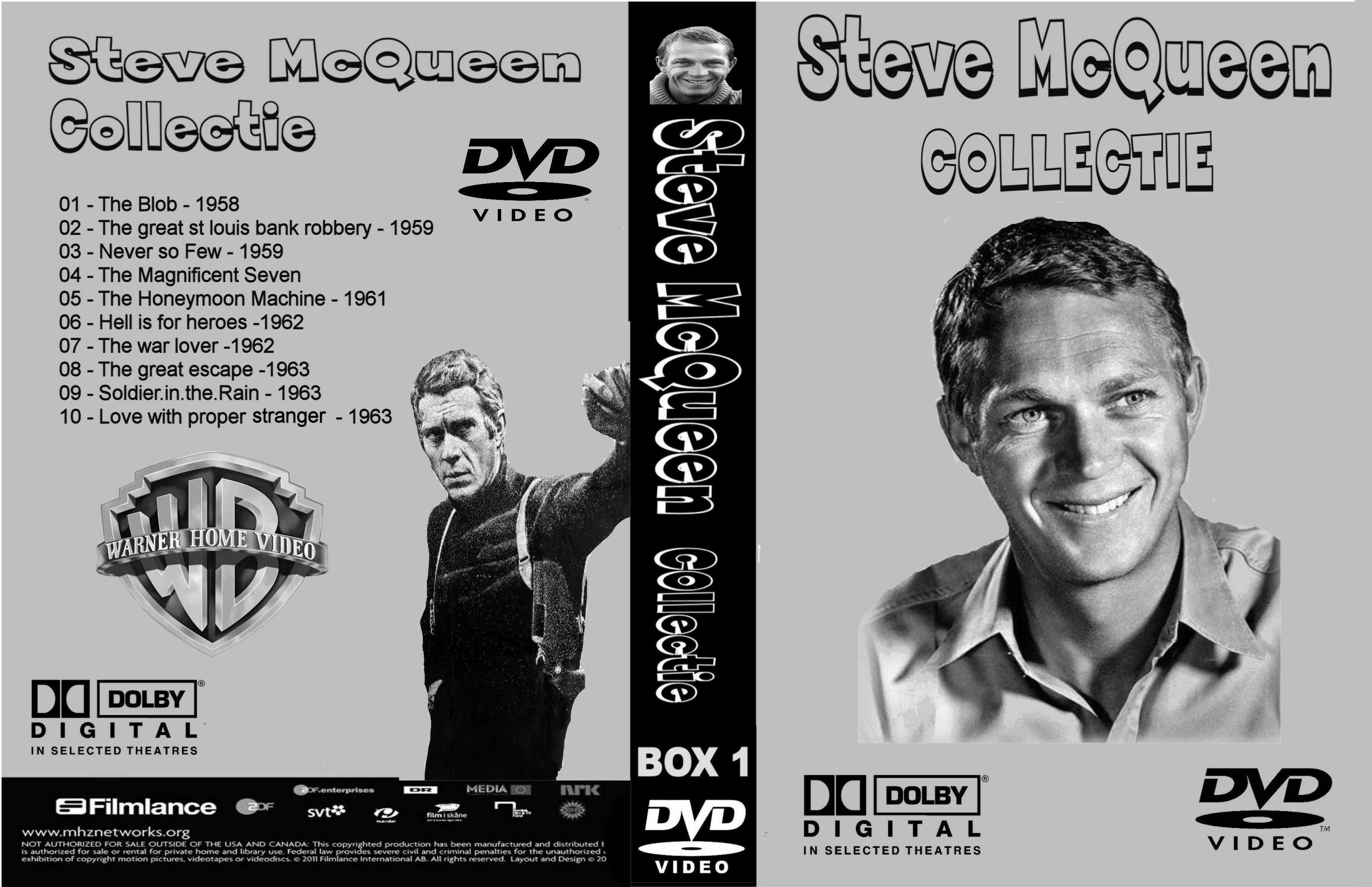 Steve McQueen Collectiie Box 1 DvD 10 van 10