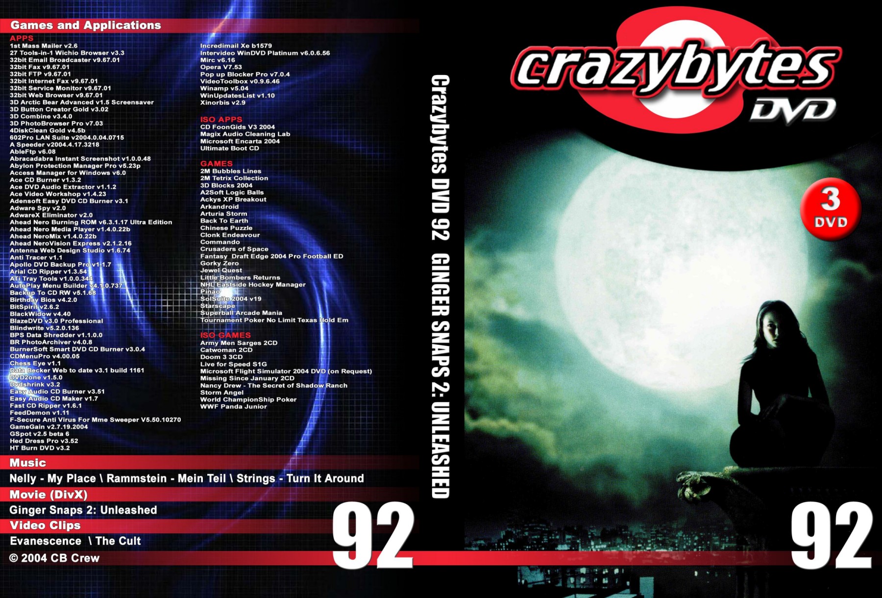 Crazybytes DVD 92 GINGER SNAPS 2 UNLEASHED