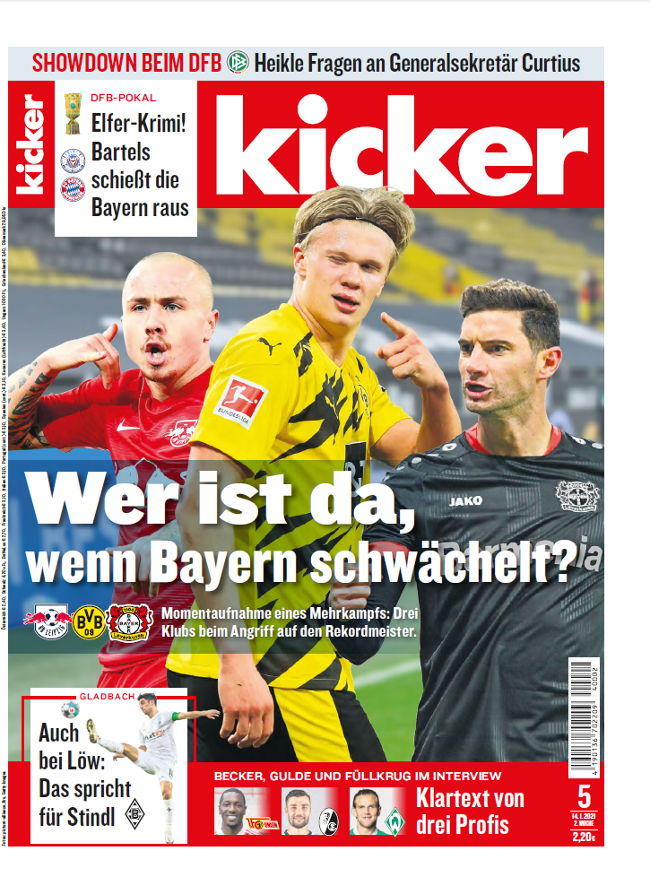 Kicker Sportmagazin No 05 vom 14. Januar 2021