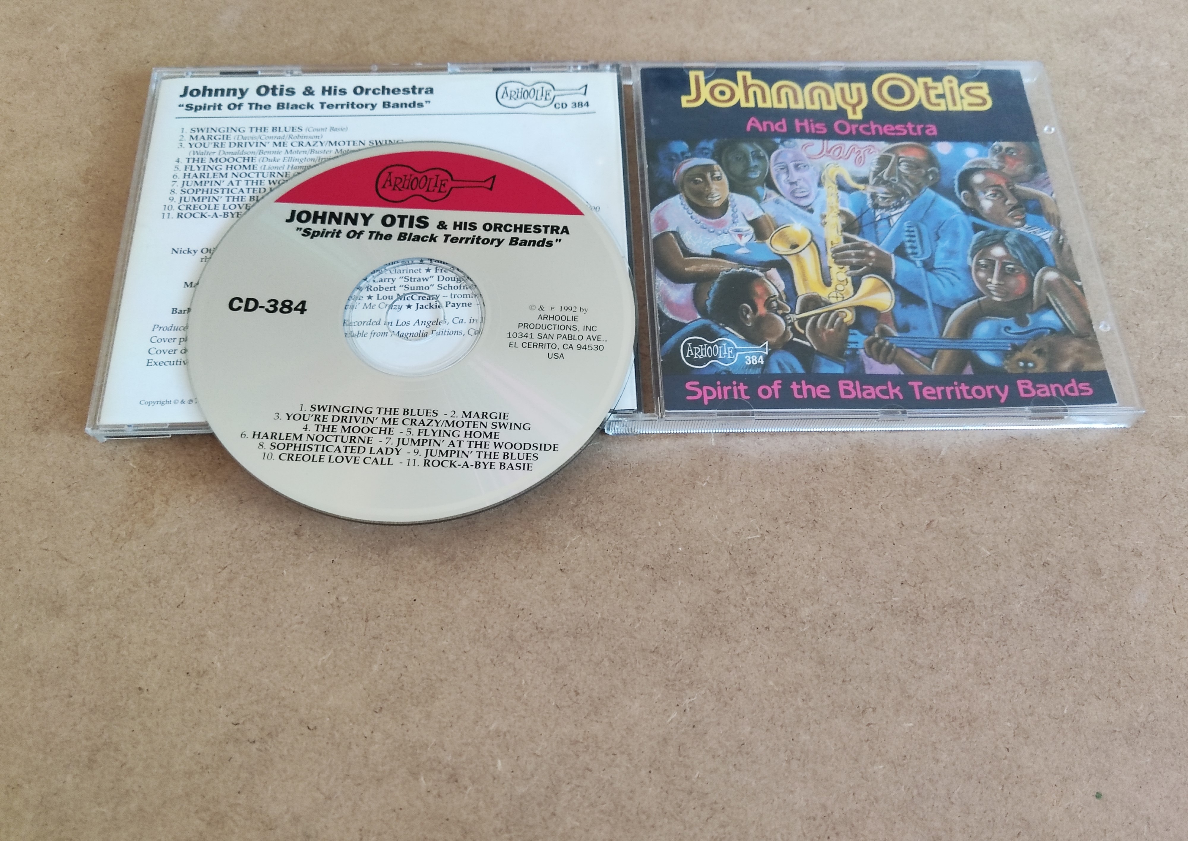 Johnny Otis And His Orchestra-Spirit Of The Black Territory Bands-CD-1992-6DM