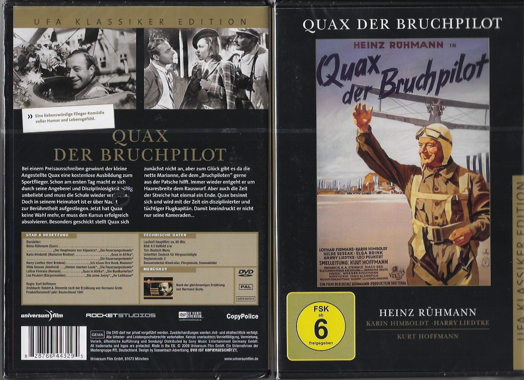 Quax der bruchpilot ( NL Subs ingebakken )1941 ( Heinz Ruhmann )