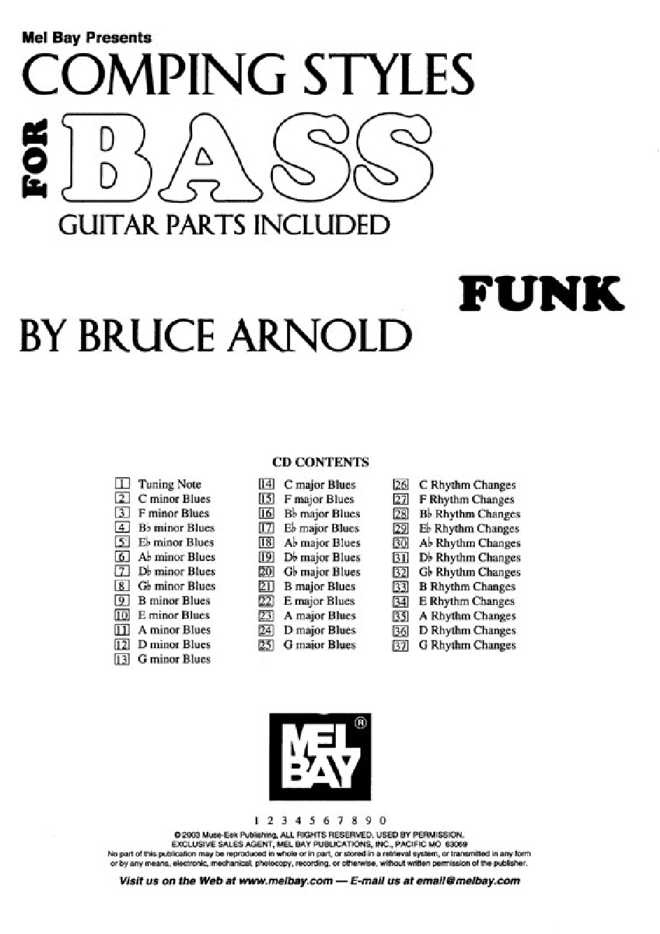 Arnold Bruce Comping Styles For Bass Funk
