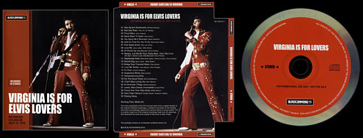 Elvis Presley - 1972-04-10, Virginia Is For Elvis Lovers [Black Diamond BD 090472-1]
