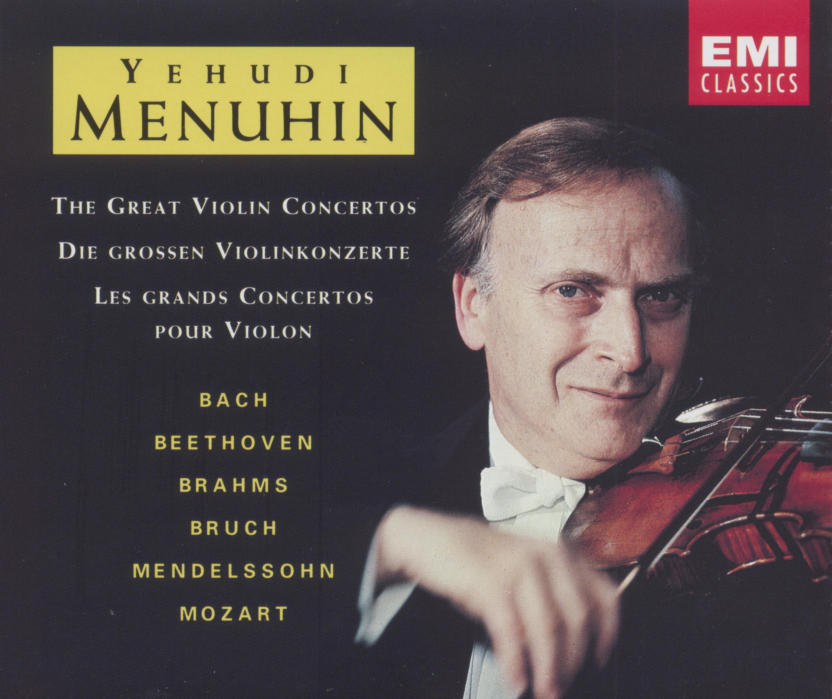 Menuhin Yehudi. Bach, Mozart, Beethoven, Mendelssohn, Brahms, Bruch (3CD)